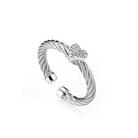 Anello Marcello Pane Donna Twist in Argento Zirconia ANFO015B-12 - ANFO015B-12